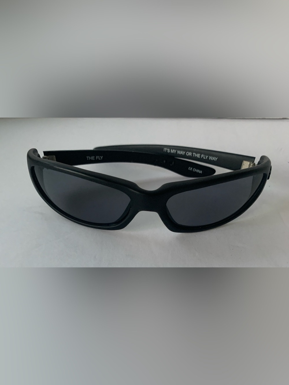 Vintage Y2K Black Flys Sunglasses “The Fly”” My Way or the Fly Way”